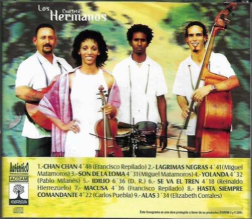 C378 - Cd - Cuarteto Los Hermanos - Bajo Tus Alas - Lacrado