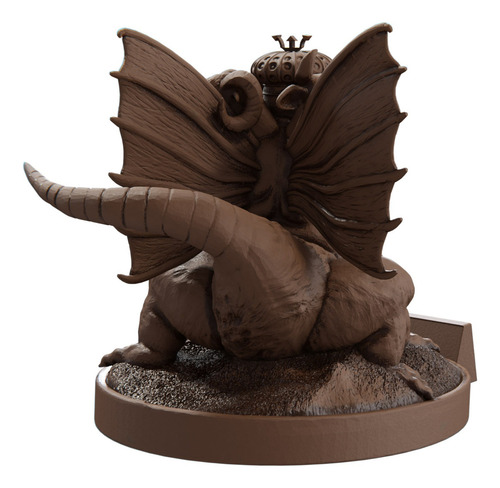 Estátua Imagem Asmodeus - Ars Goetia - Versão 3 Cor Cor Madeira