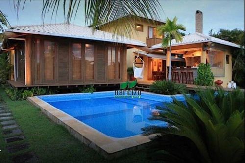 Casa Com 6 Dormitórios À Venda, 488 M² Por R$ 1.980.000,00 - Guarajuba - Camaçari/ba - Ca2598