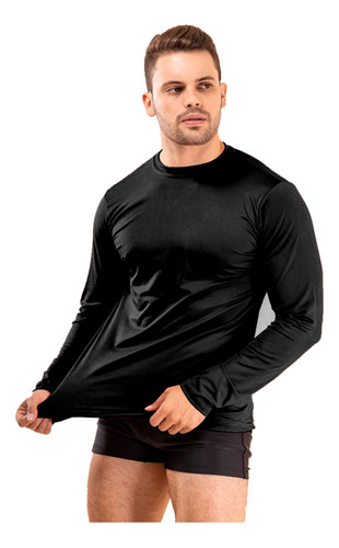 Camisa Térmica Unissex Segunda Pele Proteção Solar Uv Dry