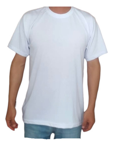 Camiseta Blanca Polialgodon 