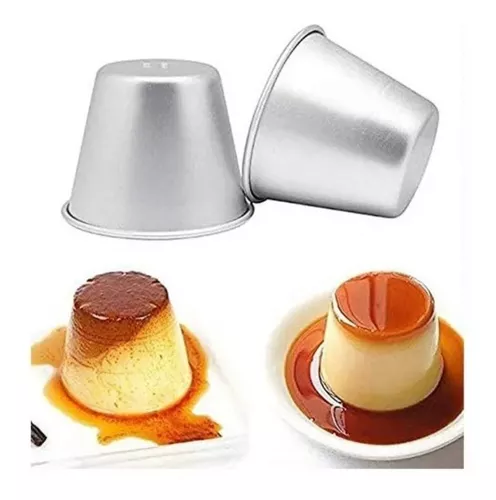 Flanera Molde Flan Flancitos Individual Aluminio Pack ×12