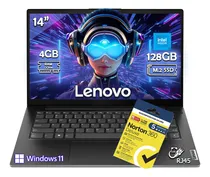 Comprar Laptop Lenovo V14 G2 Ijl Intel N4500 128gb Ssd 4gb Ram Windows 11 Home + Antivirus Norton