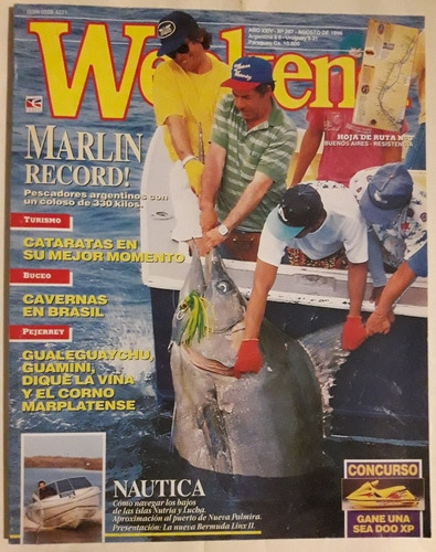 Revista Weekend N° 287 Agosto 1996 Pesca Nautica Buceo 