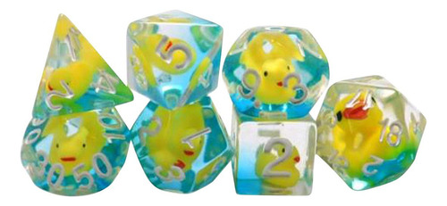 Ii Juego De Dados De Resina De 7 Piezas Juego De Dados