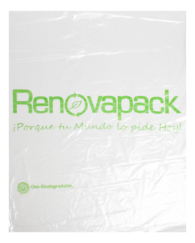 100 Bolsa Biodegradable Basura Grande 70 X 90 Cm No Se Rompe