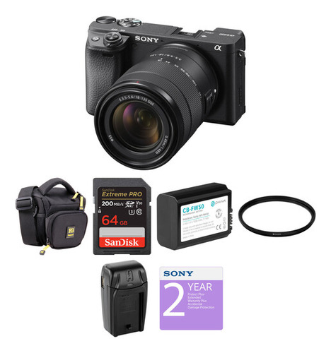 Kit Deluxe Cámara Sony A6400 Mirrorless Con Lente 18-135mm