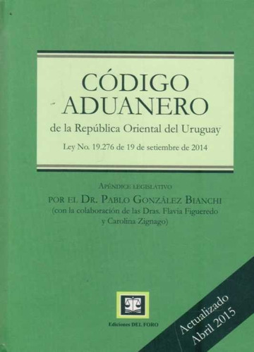 Codigo Aduanero  -