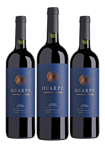 Vino Tinto Huarpe Vista Flores Terroir Bebida Premium X3