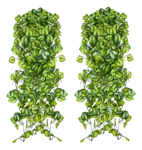 2 Planta Artificial Samambaia Jiboia Realista 1m Para Sala Verde