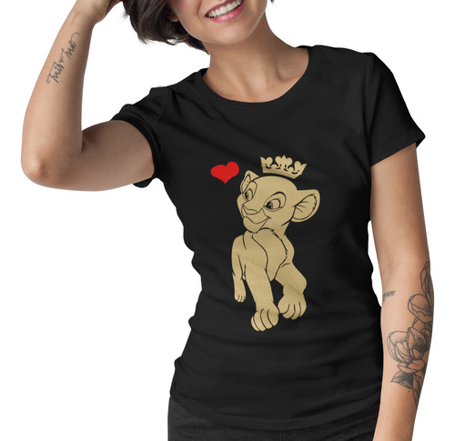 2 Playeras Pareja Duo Novios El Rey Leon Simba Nala Reyna