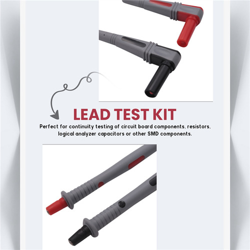 Multimeter Test Leads Kit With Alligator Clips Mini Grabber