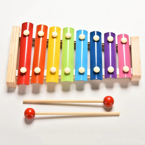 Imagen 6 de 10 de Xilofón Para Niños 8 Notas Estimulación Musical Didactico