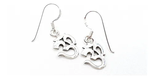 Aros Gancho Ohm. Mantra. Plata 925