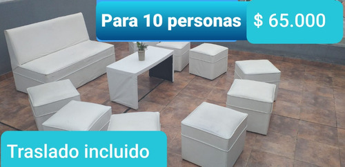 Alquiler De Livings Puff Gazebos, Luces Sonido Metegol