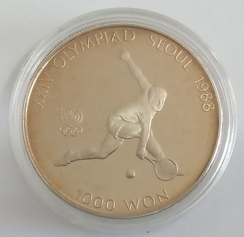 Moeda Coréia Do Sul - Olimpiadas Seul 1988 - Tênis (Usado)