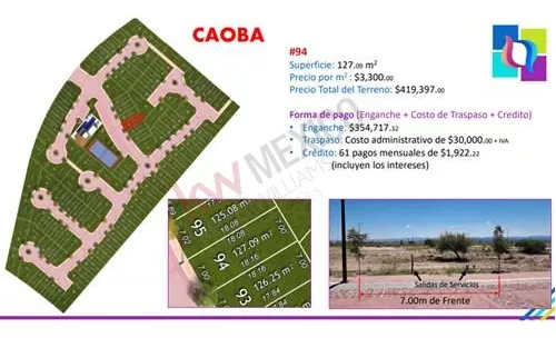 Terreno En Venta En Ciudad Maderas San Luis Potosi Mexico