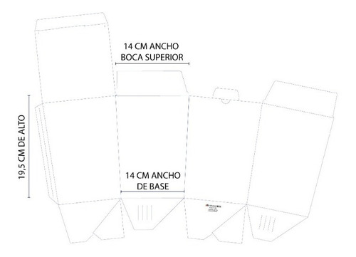 Caja Para Delivery/fast Food/panadería - Blanca X 25u