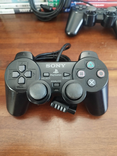Controle Dual Shock Sony Ps2 Com Fio Original Preto (Usado)