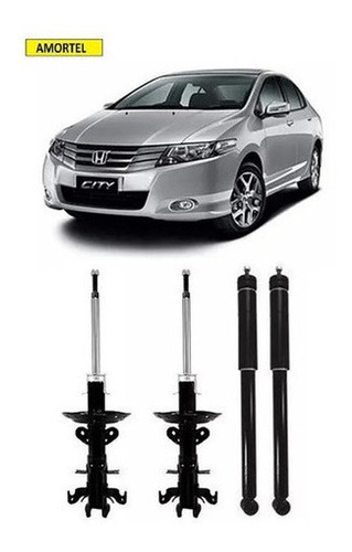 4 Amortecedor Honda New City 2009 2010 2011 2012 13 14 15 16