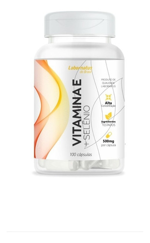 Vitamina E C/selênio 100cáps. 500mg - 400ui Por Cápsula