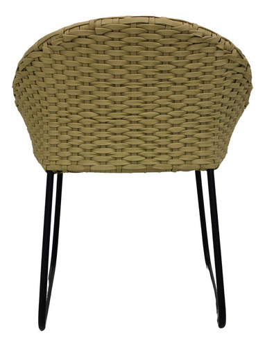 Silla Tejida Zihuatanejo By Promobel Estructura De La Silla Negro Asiento Beige Diseño De La Tela No Aplica