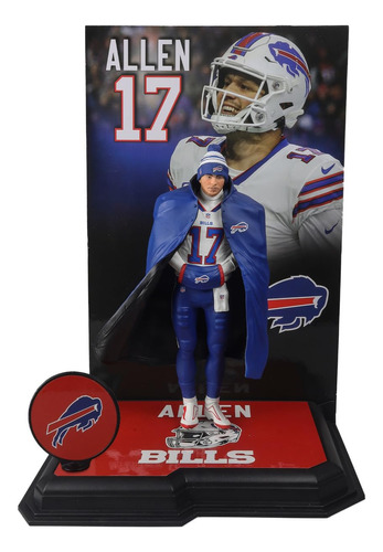 Figura De Acción Mcfarlane Sportspicks Nfl 7 Josh Allen Bill