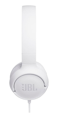 Imagen 3 de 3 de Diadema Audifono Jblt500whtam Pure Bass Alambrico Blanco