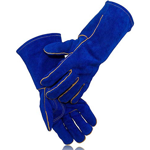 Guantes De Cuero Resistentes Al Calor Extremo/fuego Cos...