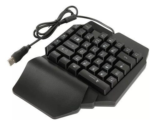 Teclado Con Luz De Una Mano Gamer G280