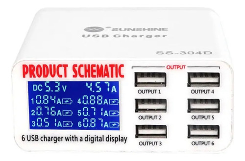 Cargador Tester Hub Sunshine Ss304 Carga Rapida