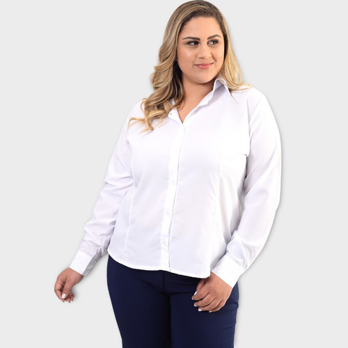 Conjunto(blazer+calça)1+1 Saia Social+1 Camisa Fem Plus Size