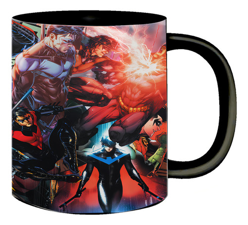 Caneca De Porcelana Coleção Robin Nightwing Asa Nortuna Dick