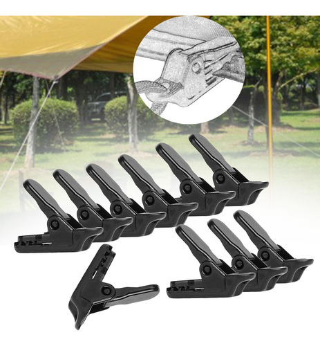 4 X 10 Uds. Abrazaderas Para Toldos, Clips Para Tienda,