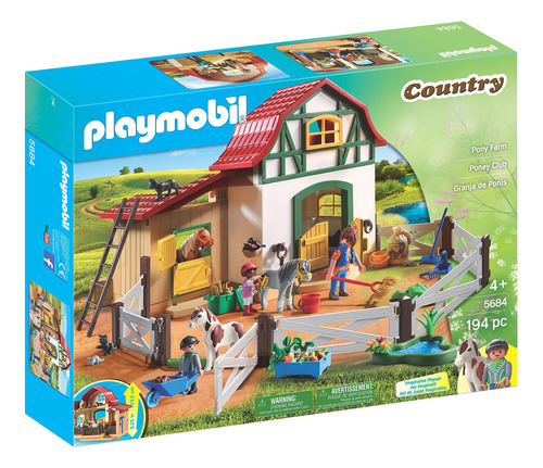 Juego De Granja De Ponis Playmobil