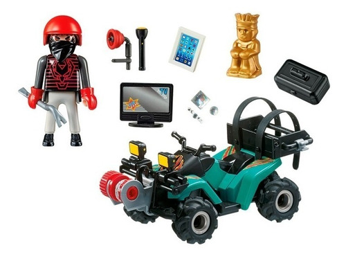 Playmobil Fugitivo Com Quadriciclo