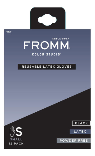 Fromm Color Studio - Guantes De Latex Reutilizables, Pequeno