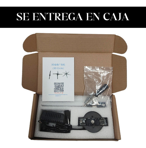 Proyector Holografico 3d Luces Led Video App Control Remoto Negro