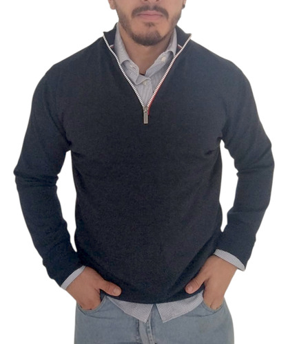 Sweater Medio Cierre Daniel Hechter Calidad Premium