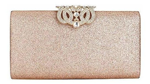 Erouge - Bolso De Mano De Piel Brillante Para Boda O Fiesta