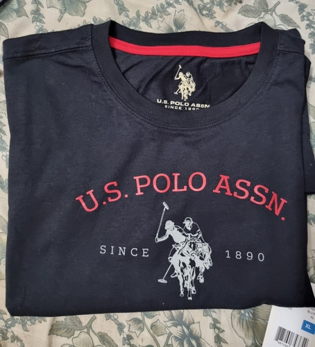 Remera Sin Mangas Us Polo Assn., Color Negro Talle Xl