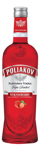 Vodka Poliakov Sabores de strawberry 700 cc