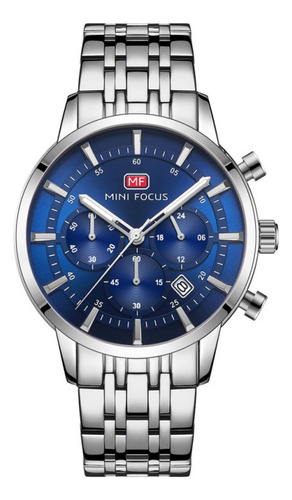 Reloj Para Hombre Mini Focus Mf0282g Mfa611921 Plateado