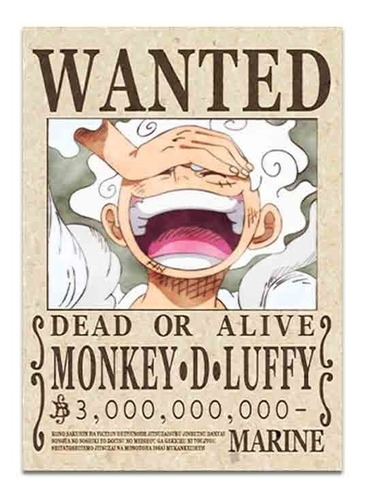 One Piece 1 Poster Luffy Envio Grati Wanted 2020 Busca