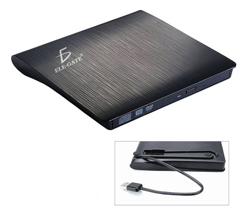 Lectora Y Grabadora De Dvd/cd Externa Usb 3.0 Negro