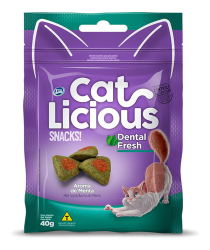 Snack Para Gatos Cat Licious Dental Fresh 40gr