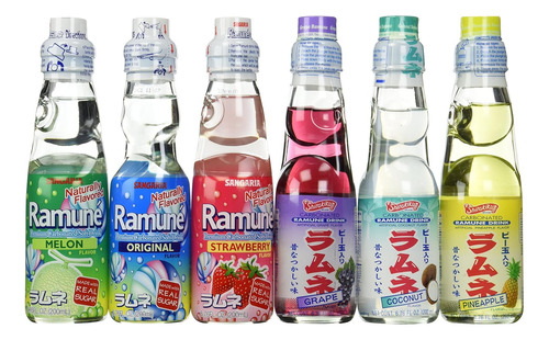 Mezcla De Refrescos Japoneses Variedad 6 Sabores 6 Botellas