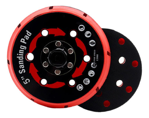 Sander Pad Multi Hole Gancho Profissional E 5 Polegadas