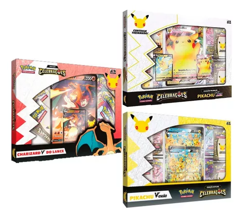 Carta pokémon charizard 25 anos celebrações original copag +BRINDE