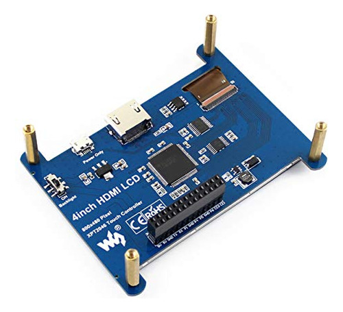 Pantalla Lcd Ips Waveshare De 4 Pulgadas Hdmi Con Resolución